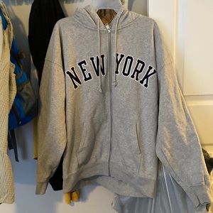 Brandy Melville John Galt Oversized New York Zip Up